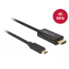 Adattatore cavo video DeLOCK 85290 USB Type-C a HDMI 1m nero