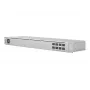 Switch di rete gestito L2 UBIQUITI USW-Aggregation — 8 slot SFP+, supporto 10G, senza ventola, rack 1U, argento