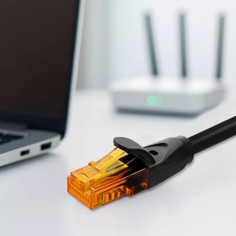 Cavo patch Ethernet QOLTEC UTP Cat6 10 m, 2×RJ45, nero