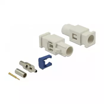 Connettore coassiale DELOCK 89756 — connettore FAKRA B, contatti dorati, 9,4×25,6×7,4 mm