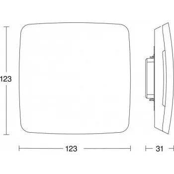 Rilevatore di presenza Steinel True Presence KNX multisensore UP 056353 — incasso a soffitto, compatibile KNX