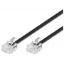 Cavo telefonico Microconnect MPK182 RJ-11 RJ-11 2m nero