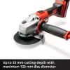 Smerigliatrice angolare a batteria professionale AXXIO, 18 Volt (rosso/nero, senza batteria e caricabatterie)