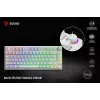 SAVIO PHENIX WHITE tastiera meccanica wireless, Gateron Red Pro, ABS