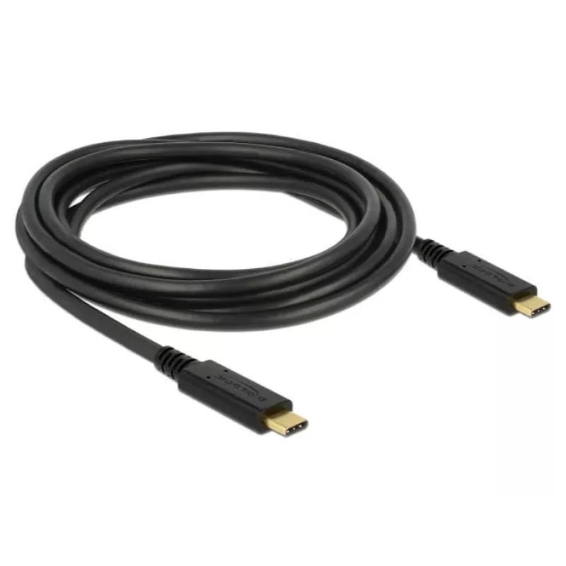 Cavo USB DeLOCK 83325 USB 2.0 3 m USB-C nero