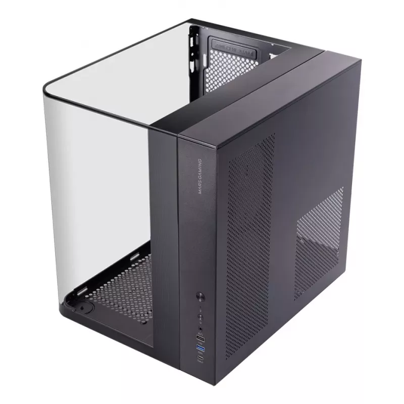 Case PC midi tower TACENS Mars Gaming MC-INFINIOLITE, nero, vetro temperato, supporta ATX/Micro-ATX/Mini-ITX, ventola 120 mm