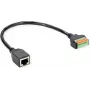 ROLINE adattatore per cavo RJ45 BU - morsetto a pressione - adattatore - rete (12.02.1172)