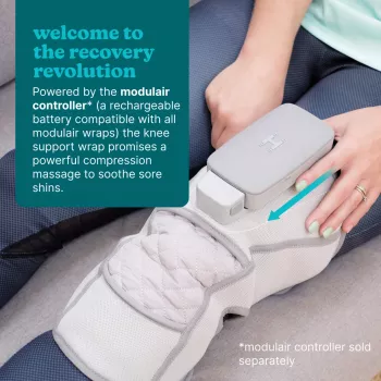Ginocchiera regolabile HoMedics SR-CMK10H — terapia termica per dolori al ginocchio, vestibilità regolabile