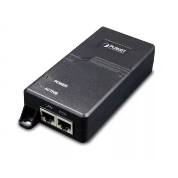 PLANET POE-173 injector Gigabit Ultra PoE, 60 W, nero