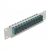 Patch panel fibra ottica DeLOCK 10 pollici 12 porte SC duplex acqua 1U grigio