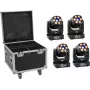 Set LED EUROLITE 4x TMH-H90 con valigia con ruote – set di illuminazione portatile