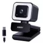 Aukey PC-LM6 Stream Series con ring light Webcam Full HD con sensore 1/3-CMOS nero