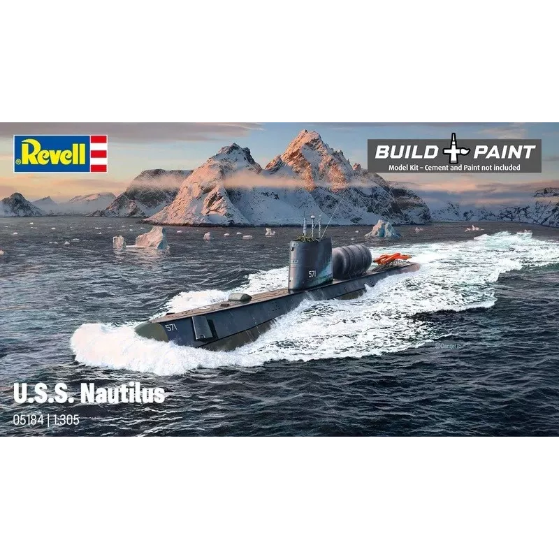 Modello in plastica nave REVELL U.S.S. Nautilus scala 1:305, kit 05184