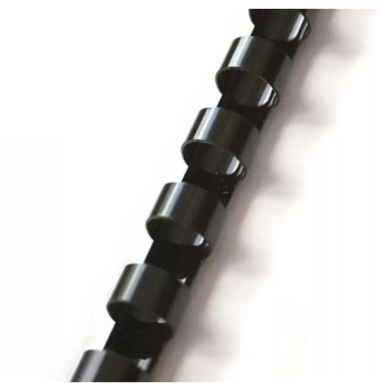 Rilegatura a spirale 12 mm (100 pezzi), nero