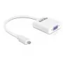 Adattatore per cavo video DeLOCK 65347 VGA D-Sub su HDMI tipo D Micro bianco