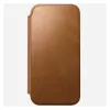 Custodia folio per cellulare Nomad Modern Leather Folio per iPhone 17 Pro Max – Tan, per schermi fino a 17,5 cm (6,9 pollici), 4 scomparti per carte