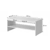 PAFOS Panca / Tavolo 120x60x50 cm bianco opaco