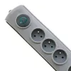 Protezione da sovratensione Qoltec 50163 grigio 4 prese AC 230V 1,5m
