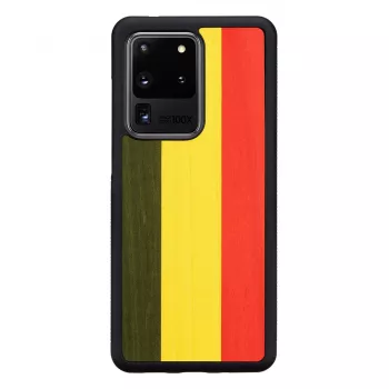 Custodia per cellulare Man and Wood per Samsung Galaxy S20 Ultra — reggae nero