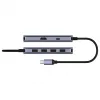 Hub USB-C Cudy UH500 — host USB 3.2 Gen 1 Type-C, 6 porte con USB 3.2 Gen 1 Type-A e HDMI, 5000 Mbit/s, grigio/argento