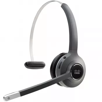 Cuffie Cisco 561 — cuffie DECT wireless monopadiglione on-ear con base station, 50–18.000 Hz, portata 100 m, 74,5 g, charcoal