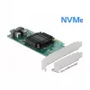 DeLOCK scheda PCI Express x8 su 2 x SFF-8643 NVMe interne formato low profile