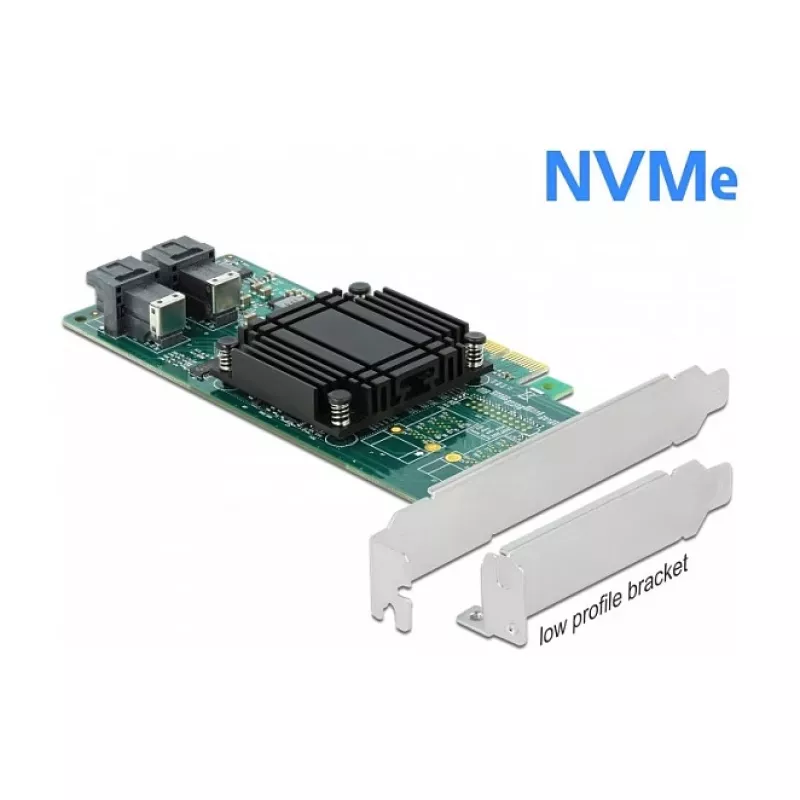 DeLOCK scheda PCI Express x8 su 2 x SFF-8643 NVMe interne formato low profile