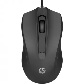 HP mouse con cavo 105, per destrimani e mancini, ottico, USB Type-A, 1600 DPI, nero