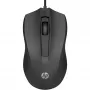 HP mouse con cavo 105, per destrimani e mancini, ottico, USB Type-A, 1600 DPI, nero