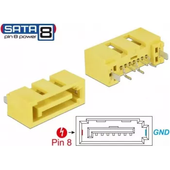 Connettore per cavi DeLOCK 89886 SATA giallo (89886)