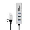 Hub USB 3.0 USB-A, slot SD/microSD, 2in1