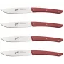 Berkel set coltelli da bistecca 4 pezzi colore rosso