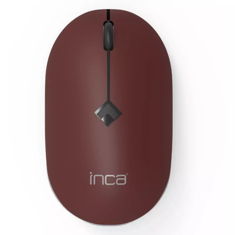 Mouse INCA IWM-231RB 1600 DPI, wireless, 4 tasti, marrone, 2,4 GHz