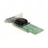 DeLOCK scheda PCI Express x16 su 4 x NVMe M.2 Key M interne – formato Low Profile
