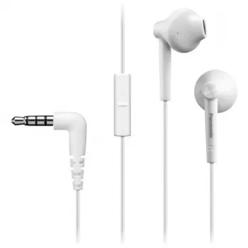 Headset in-ear con filo Panasonic RP-TCM55E — 10–24000 Hz, cavo 1,2 m, 14 g, nero