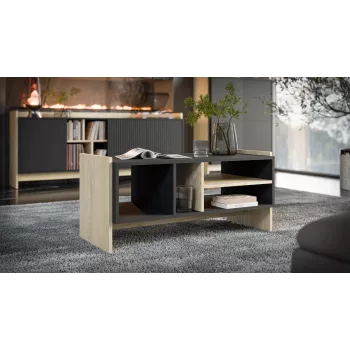 Cama PORTO panca/tavolo 100x50x46 rovere/nero