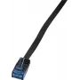 Logilink SlimLine - cavo patch - RJ-45 (M) - RJ-45 (M) - 1 m - UTP - CAT 6 - nero (CF2033U)