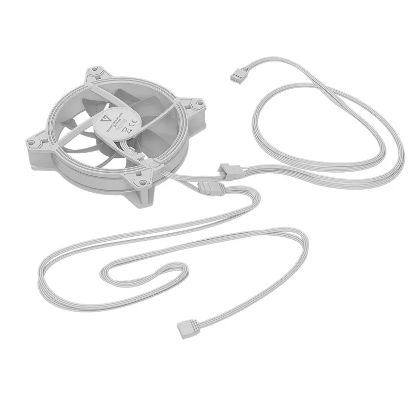 Ventola per case 120mm MODECOM VOLCANO APEX 120 ARGB bianca — ventola di raffreddamento ARGB 120mm