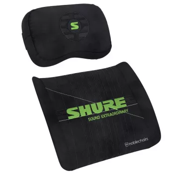 Set cuscini in memory foam noblechairs Shure Edition GAGC-343 — cuscino lombare e per il collo