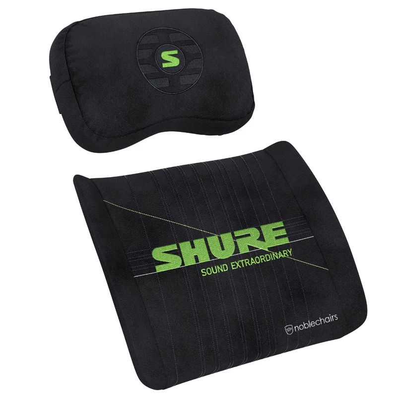 Set cuscini in memory foam noblechairs Shure Edition GAGC-343 — cuscino lombare e per il collo