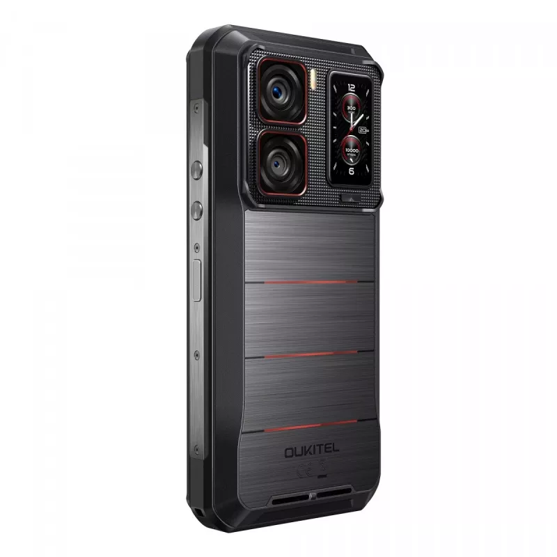 Oukitel WP300 smartphone 5G, 6,8 pollici, 12 GB di RAM, 512 GB, 16000 mAh, IP69K, Android 15, nero
