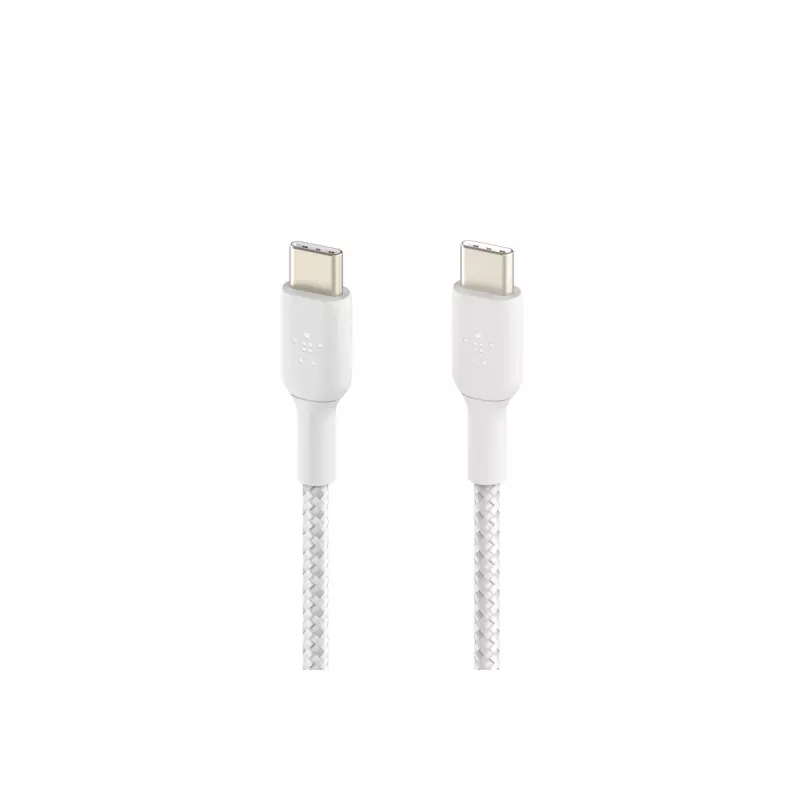 Cavo intrecciato USB-C a USB-C 1m bianco