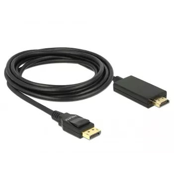 Adattatore per cavo video DeLOCK 85318 DisplayPort su HDMI 3 m nero