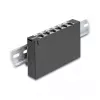 Patch panel DELOCK mini desktop RJ45 6 porte Cat.6A schermato, metallo, nero, 80×22×125 mm