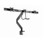 Supporto da scrivania per monitor GEMBIRD MA-DA3-03, 3 bracci, molla a gas, VESA 75–100x100, supporta 3 display fino a 27 pollici, max 18 kg, nero