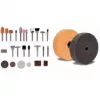 Levigatrice da banco TC-XG 75 Kit (rosso/nero, 150 Watt, ampio set di accessori per lucidatura e levigatura)