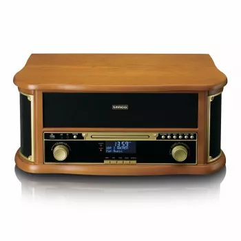 Lenco TCD-2571WD Giradischi 10W Legno 1 Deck DAB FM Bluetooth