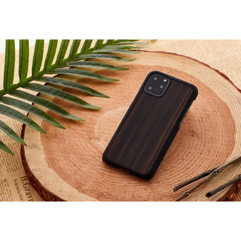 Custodia per smartphone Man and Wood per iPhone 11 Pro Max, nero ebano