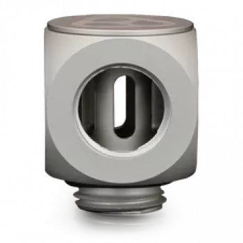 Thermal Grizzly DeltaMate Rotary T – raccordo per raffreddamento a liquido, nichel opaco, 1 pz. (TG-DM-FIT-0204)