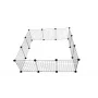 Recinto per cani C&C Modular 145×75×37 cm – box per animali da interno/esterno, costruzione modulare a pannelli, nero